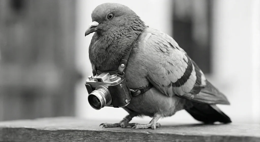 تصویربرداری هوایی با کبوتر